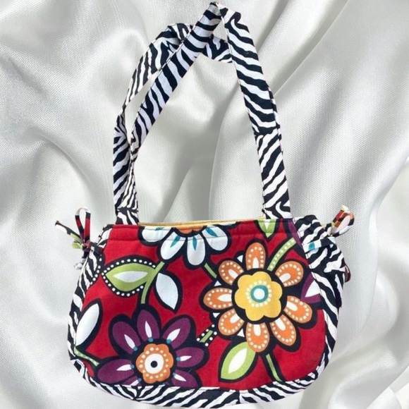 Funky avant garde zebra floral bag - Picture 4 of 4